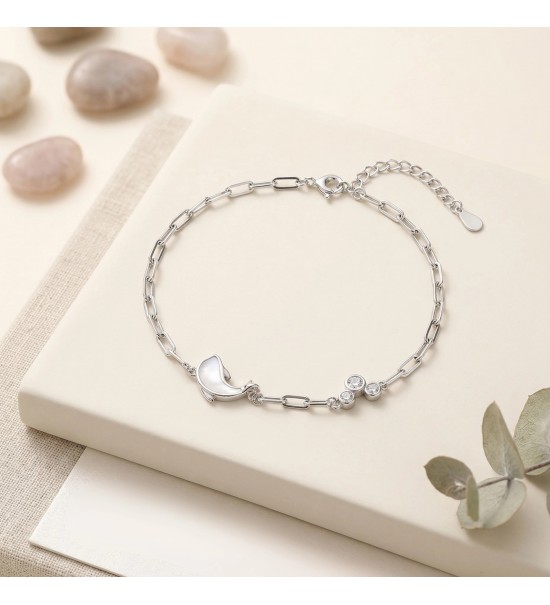 Ocean Pearl Dolphin Bracelet