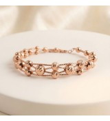 Rose Gold Glint Bead Bracelet