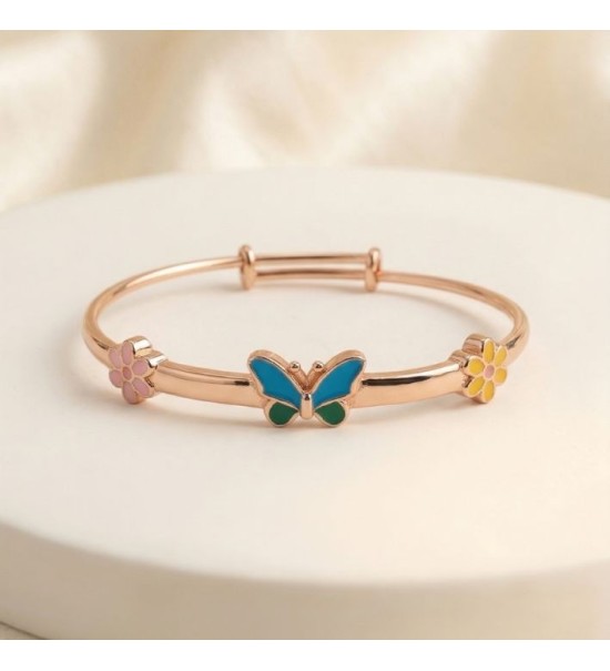 Butterfly Garden Enamel Bangle