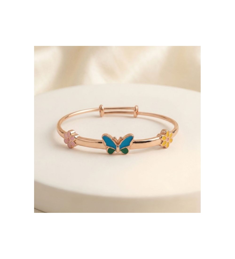 Butterfly Garden Enamel Bangle