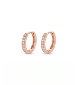Rose Gold Ring Stud Earrings | 92.5 Sterling Silver Earrings | Stylora
