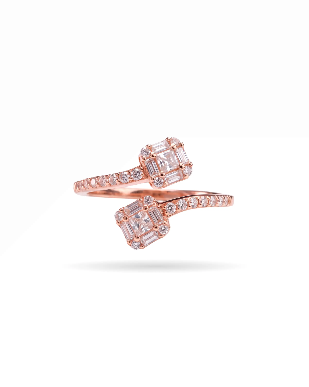 Rose Gold Diaje Stylish Ring | 92.5 Sterling Silver Ring | Stylora