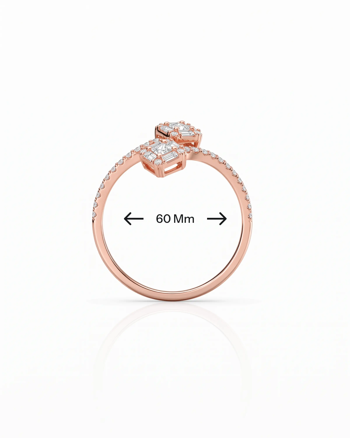 Rose Gold Diaje Stylish Ring | 92.5 Sterling Silver Ring | Stylora