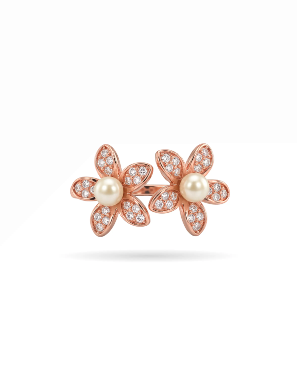 Rose Gold Glory CZ Ring | 92.5 Sterling Silver Ring | Stylora