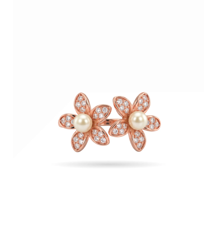 Rose Gold Glory CZ Ring | 92.5 Sterling Silver Ring | Stylora