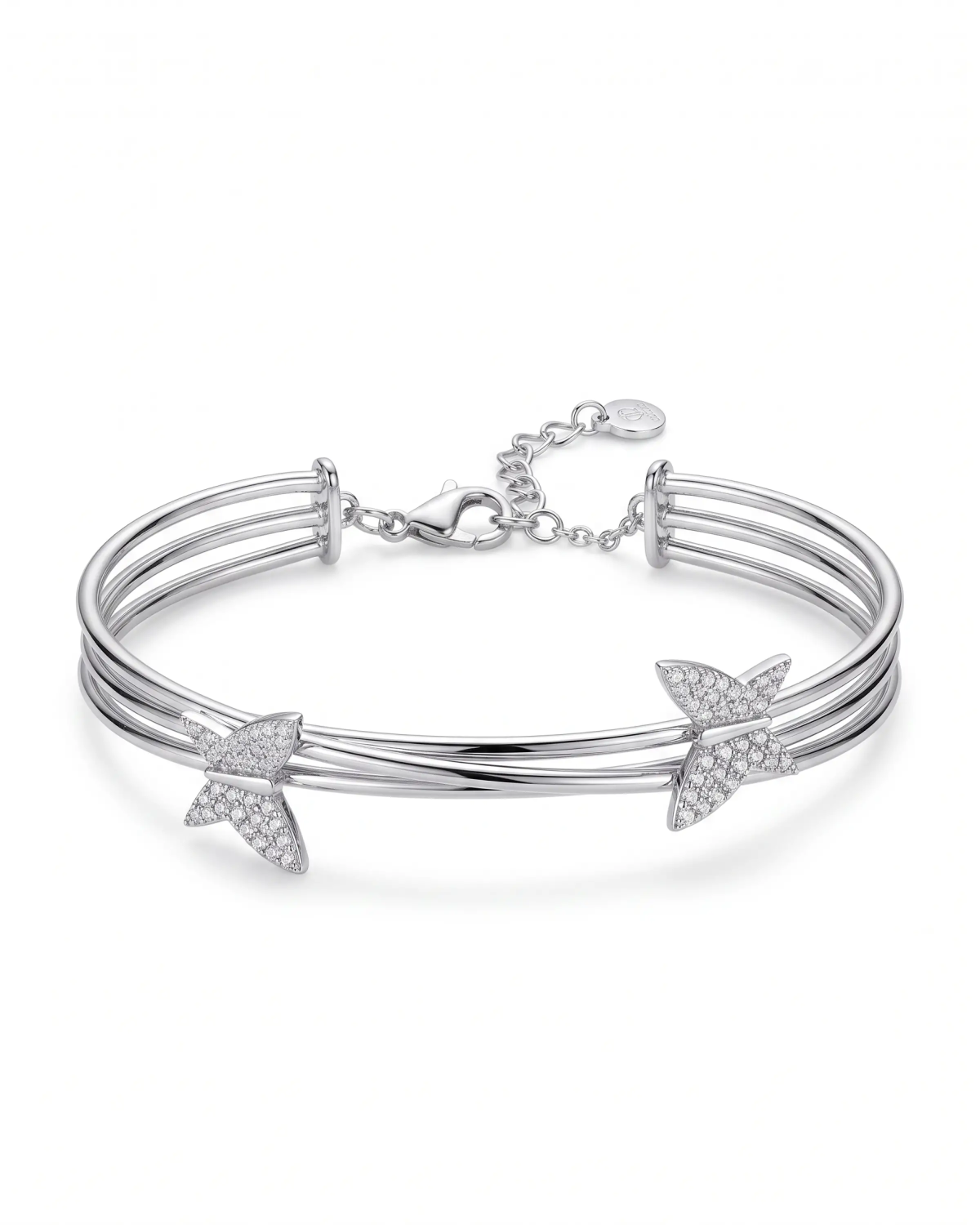 Silver Clara Kada | 92.5 Sterling Silver Bangle | Stylora