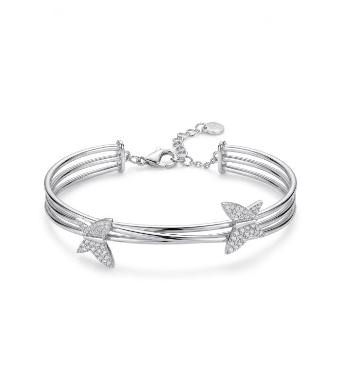 Silver Clara Kada | 92.5 Sterling Silver Bangle | Stylora