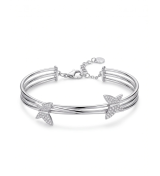 Silver Clara Kada | 92.5 Sterling Silver Bangle | Stylora