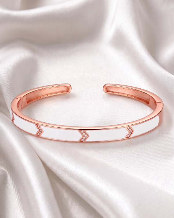 Symphony Kada | 92.5 Sterling Silver Bangle | Stylora