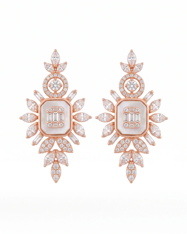 Rose Gold Epic Earrings | 92.5 Sterling Silver Earrings | Stylora