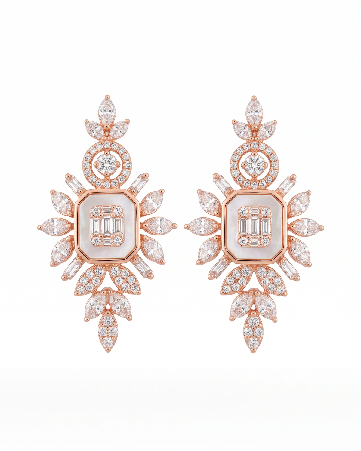 Rose Gold Epic Earrings | 92.5 Sterling Silver Earrings | Stylora