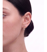Rose Gold Nectar Infinity Bow Pendant Necklace with Studs | Stylora