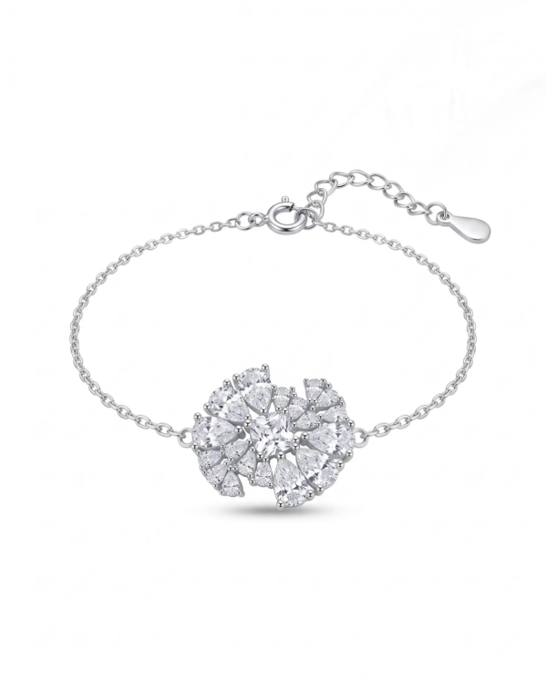 Silver Starburst Centre Bracelet | Silver Bracelet | Stylora