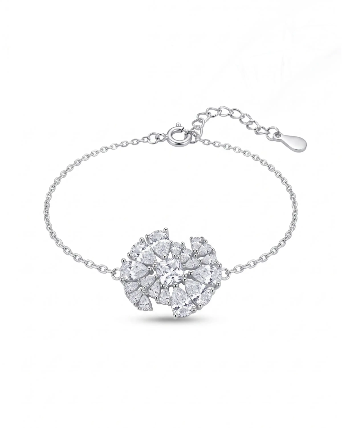 Silver Starburst Centre Bracelet | Silver Bracelet | Stylora