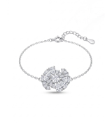 Silver Starburst Centre Bracelet | Silver Bracelet | Stylora