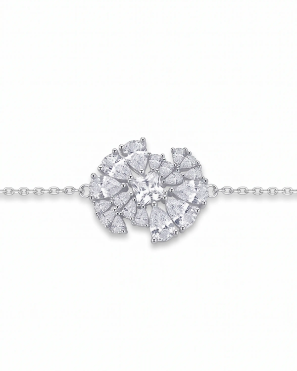 Silver Starburst Centre Bracelet | Silver Bracelet | Stylora