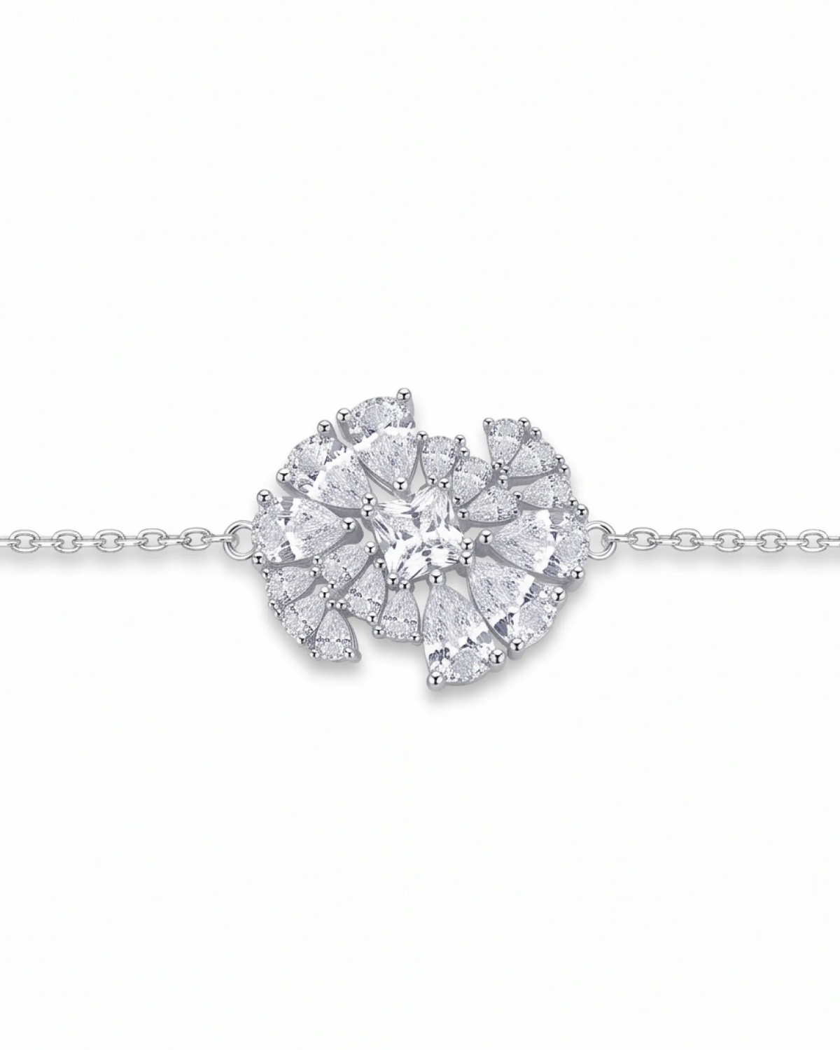 Silver Starburst Centre Bracelet | Silver Bracelet | Stylora