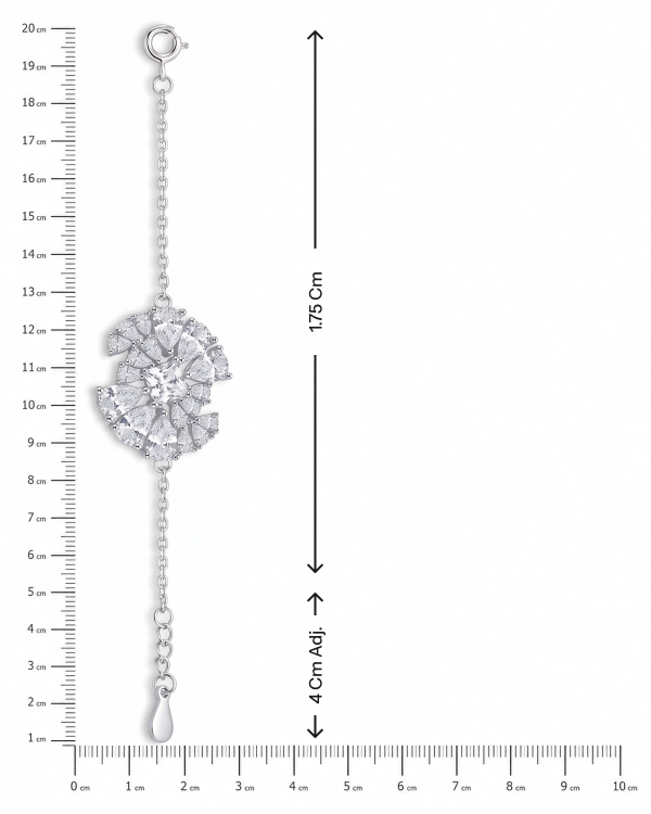 Silver Starburst Centre Bracelet | Silver Bracelet | Stylora