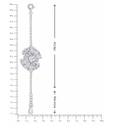 Silver Starburst Centre Bracelet | Silver Bracelet | Stylora