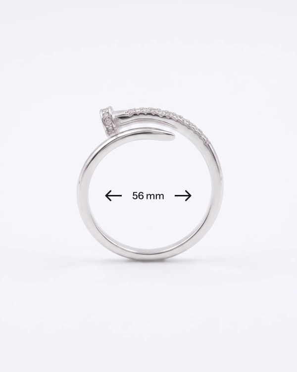 Silver Nail Wrap Ring | 92.5 Sterling Silver Ring | Stylora