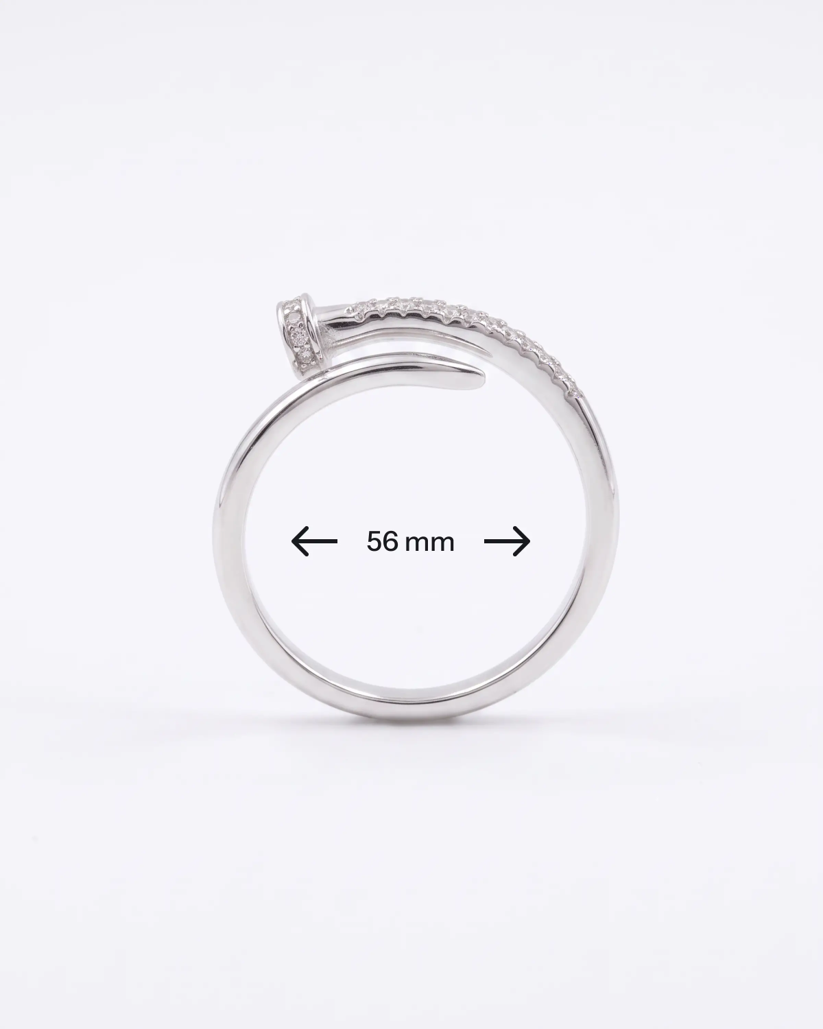 Silver Nail Wrap Ring | 92.5 Sterling Silver Ring | Stylora