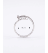 Silver Nail Wrap Ring | 92.5 Sterling Silver Ring | Stylora