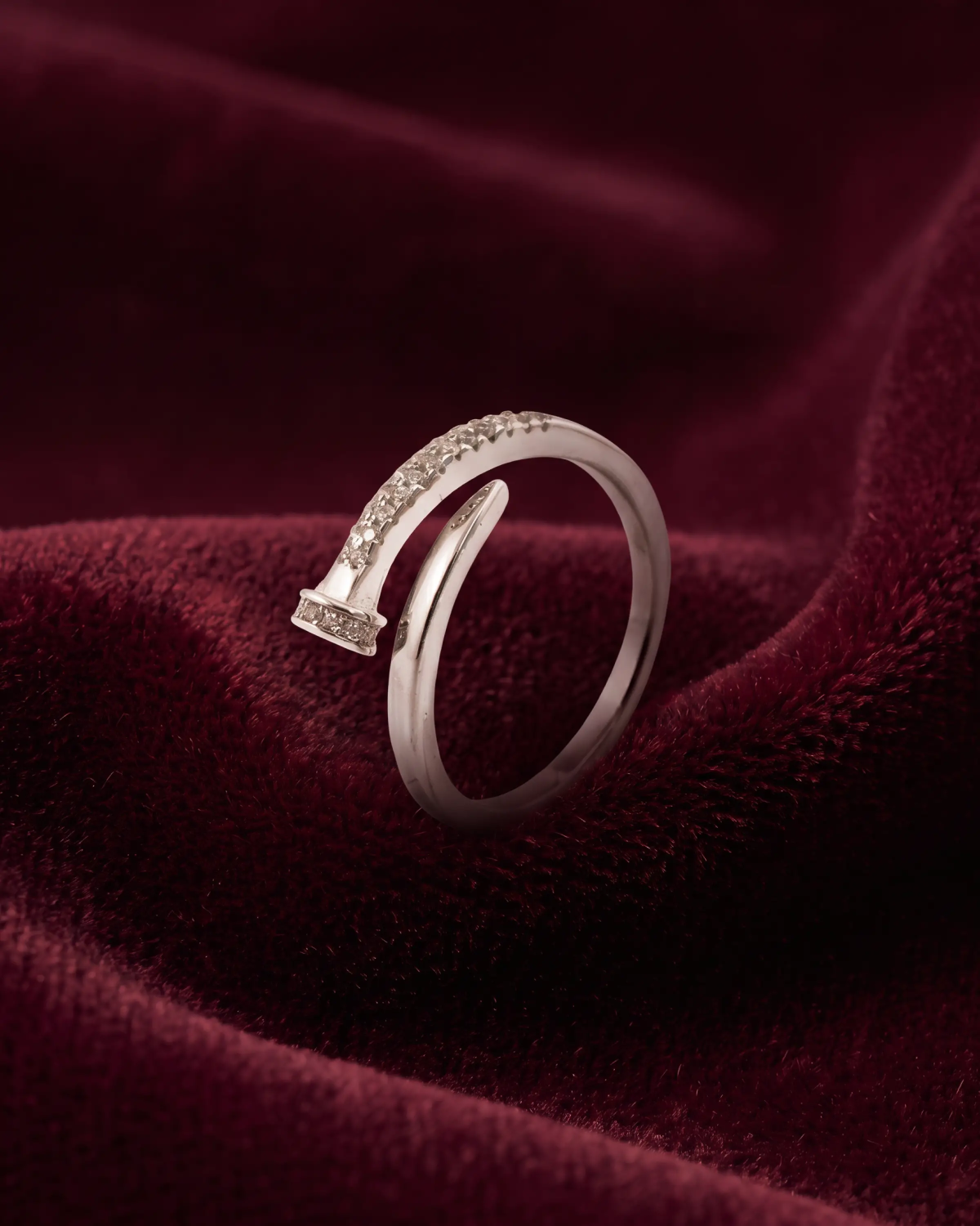 Silver Nail Wrap Ring | 92.5 Sterling Silver Ring | Stylora