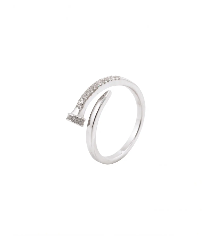 Silver Nail Wrap Ring | 92.5 Sterling Silver Ring | Stylora