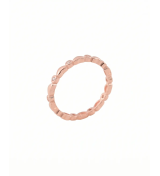 Rose Gold Scalloped Band Ring | 92.5 Sterling Silver Ring | Stylora