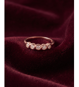 Rose Gold Linked Circles Ring | 92.5 Sterling Silver Ring | Stylora