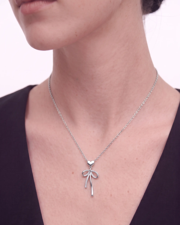 Glory Bow Pendant Necklace