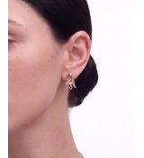 Rose Gold Signature Wave Pendant Set | Stylora
