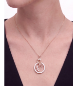 Ceramic Drop Pendant Necklace Set | Silver Pendant Necklace | Stylora