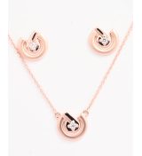 Rose Gold Signature Horseshoe Pendant Set