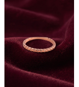 Rose Gold Twisted Band Ring | 92.5 Sterling Silver Ring | Stylora