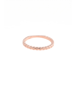 Rose Gold Twisted Band Ring | 92.5 Sterling Silver Ring | Stylora