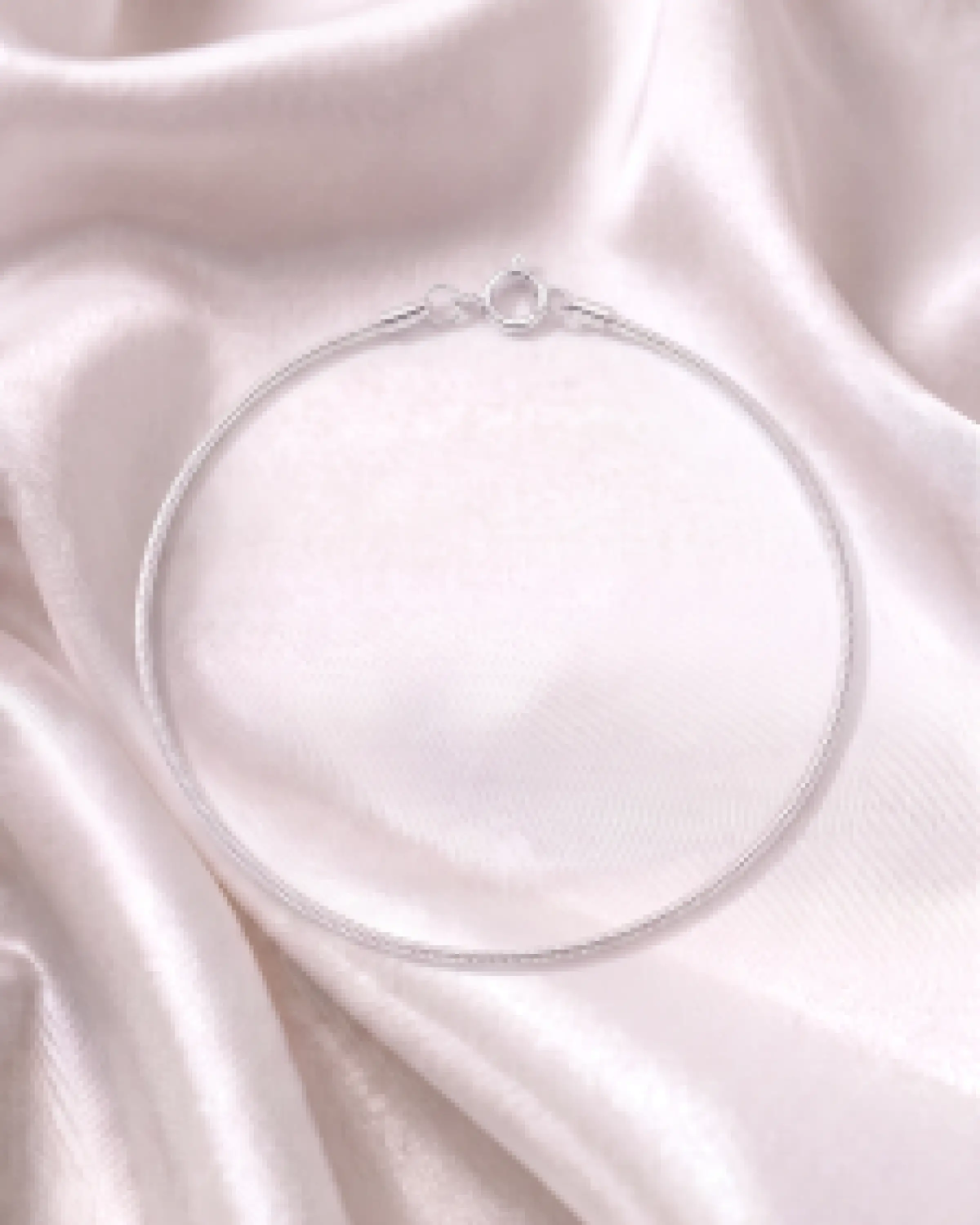 Silver Fine Snake Chain Anklet