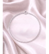 Silver Ball Bead Chain Anklet