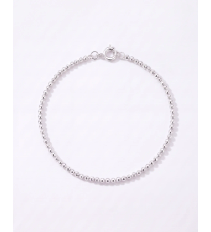 Silver Ball Bead Chain Anklet