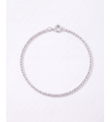 Silver Ball Bead Chain Anklet