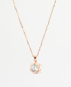 Pearl Glow Pendant Necklace – Silver & Rose Gold Variants