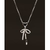 HeartBow Pendant Necklace – Silver & Rose Gold Variants