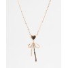 HeartBow Pendant Necklace – Silver & Rose Gold Variants